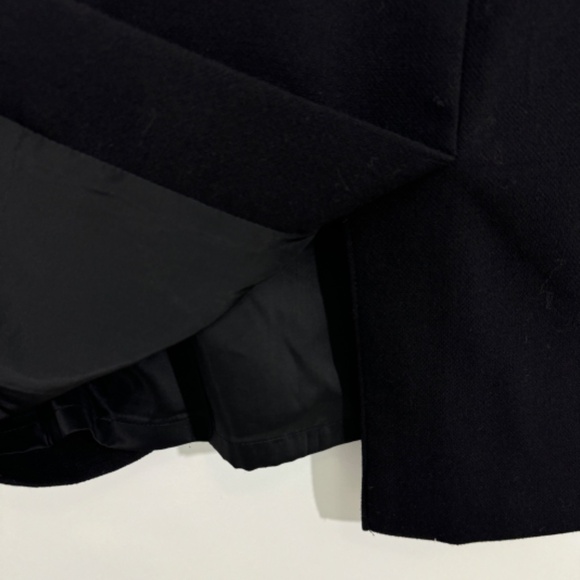 Talbots Women’s Size 12 Large Black White Tweed Front Solid Back Pencil Skirt - Picture 7 of 7